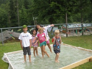 Summer camp fun in the water