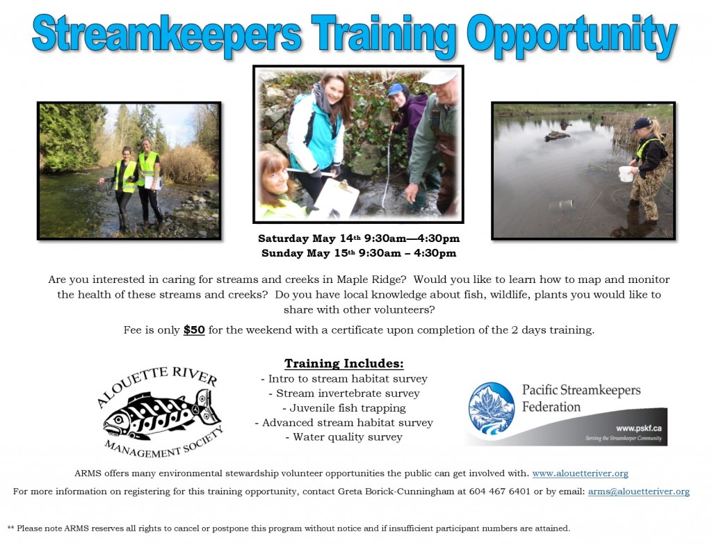Streamkeepers Training May 2016